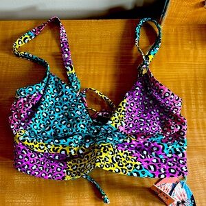 Cheetah Print Multi color Bralette